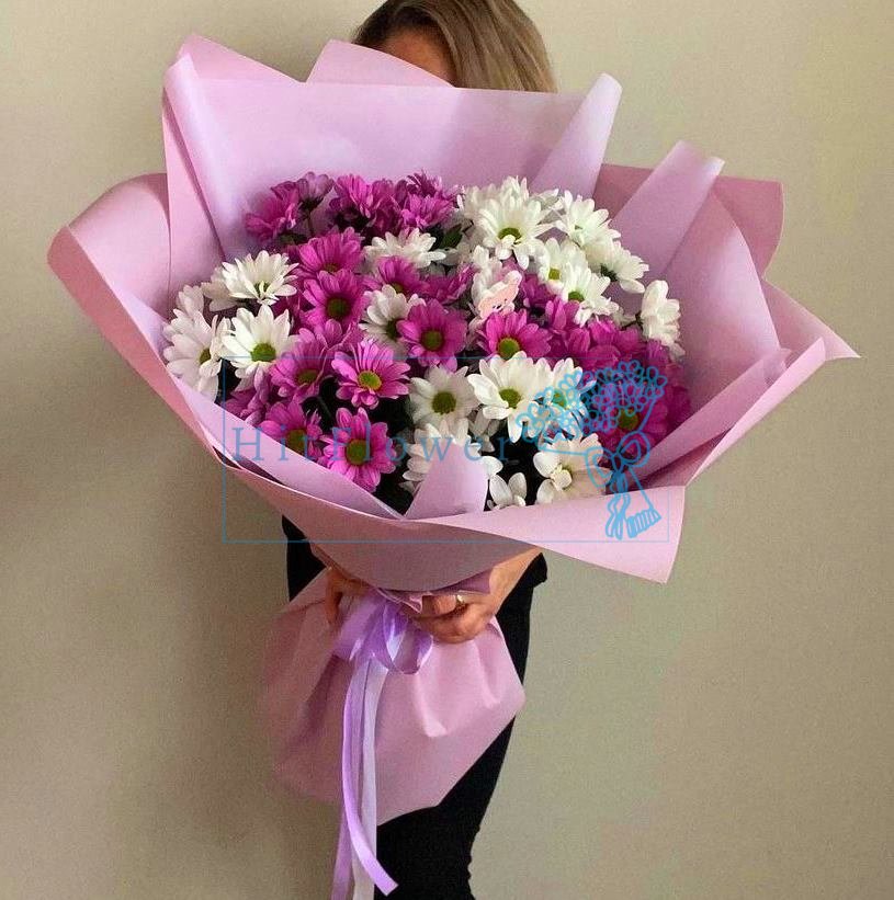 Букет цветов Грация Букет цветов из: Хризантемы